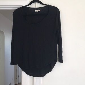 MADEWELL BLACK LONG SLEEVE